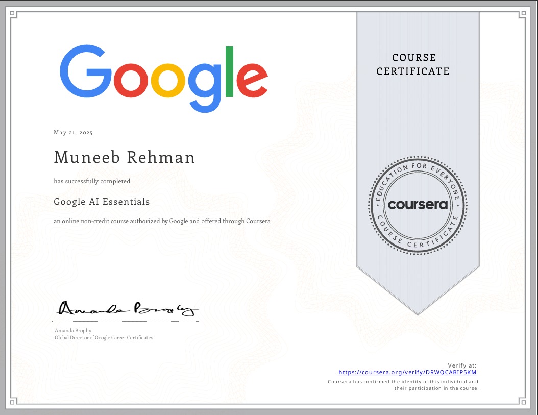 Certified Deep Learning Specialist